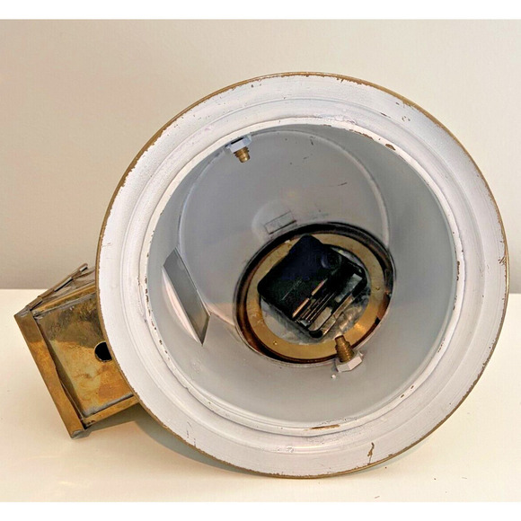 Antique Brass Gimbled Helmet Clock Nautical Maritime Home & Office Decor - Picture 6 of 7